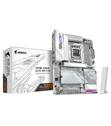 Gigabyte X870E AORUS ELITE WIFI7 ICE, Processor family AMD, Processor socket AM5, DDR5, Supported hard disk drive interfaces