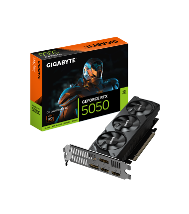 Gigabyte GeForce RTX 5050 OC Low Profile 8G, NVIDIA, 8 GB, GeForce RTX 5050, GDDR6, HDMI ports quantity 2, PCI-E 5.0