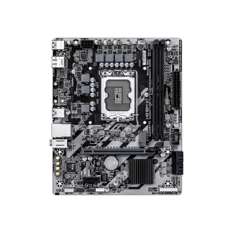 Gigabyte H810M K, Processor family Intel, Processor socket LGA1851, DDR5, Supported hard disk drive interfaces M.2, SATA, N