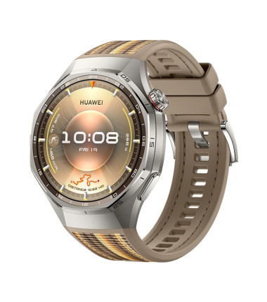 Huawei, WATCH GT 6 Pro 46mm, Smart watch, GPS (satellite), AMOLED, 1.47 inches, Waterproof, Brown