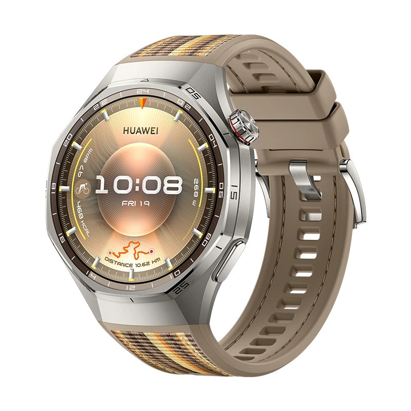 Huawei, WATCH GT 6 Pro 46mm, Smart watch, GPS (satellite), AMOLED, 1.47 inches, Waterproof, Brown