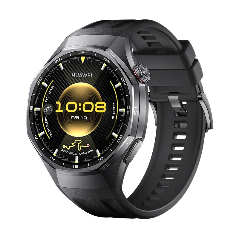Huawei, WATCH GT 6 Pro 46mm, Smart watch, GPS (satellite), AMOLED, 1.47 inches, Waterproof, Black