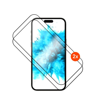 Fixed Screen protector, Apple, iPhone 17 Pro, Tempered glass, Black, Full Cover 2.5D