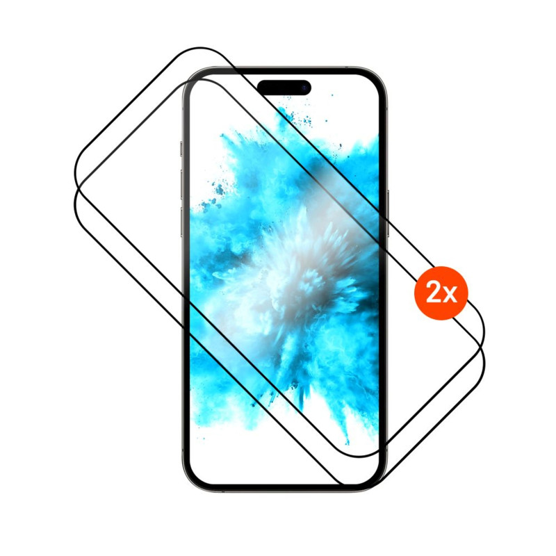 Fixed Screen protector, Apple, iPhone 17 Pro, Tempered glass, Black, Full Cover 2.5D Fixed Screen protector, Apple, iPhone 17 Pro, Tempered glass, Black, Full Cover 2.5D