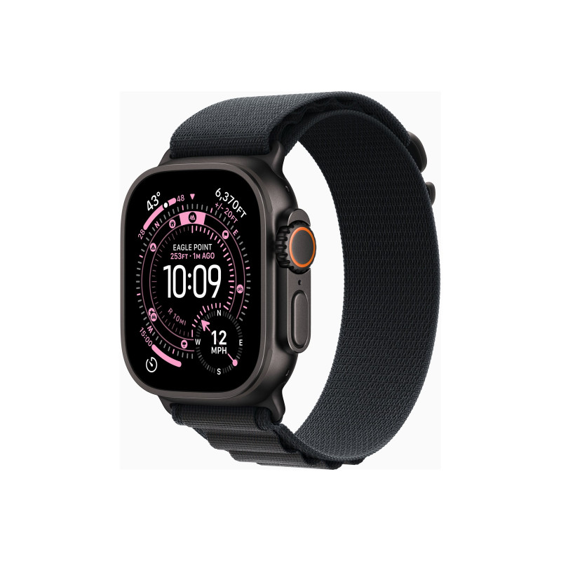 Apple Watch Ultra 3 GPS + Cellular 49mm Black Titanium Case with Black Alpine Loop - Large, Apple Apple Watch Ultra 3 GPS + Cellular 49mm Black Titanium Case with Black Alpine Loop - Large, Apple