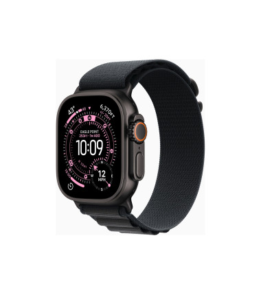 Apple Watch Ultra 3 GPS + Cellular 49mm Black Titanium Case with Black Alpine Loop - Medium, Apple