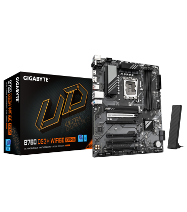 Gigabyte B760 DS3H WF6E GEN5, Processor family Intel, Processor socket LGA1700, DDR5, Supported hard disk drive interfaces M