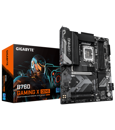 Gigabyte B760 GAMING X GEN5, Processor family Intel, Processor socket LGA1700, DDR5, Supported hard disk drive interfaces M.