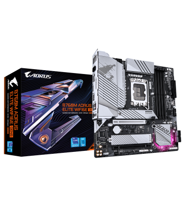 Gigabyte B760M AORUS ELITE WIFI6E GEN5, Processor family Intel, Processor socket LGA1700, DDR5, Supported hard disk drive in