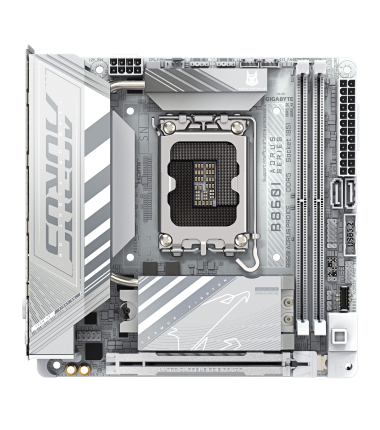 Gigabyte B860I AORUS PRO ICE | Processor family Intel | Processor socket LGA1851 | DDR5 | Supported hard disk drive interfaces S