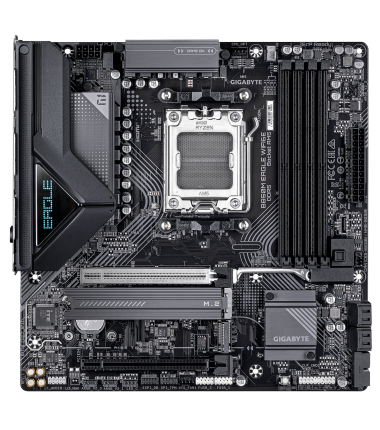 Gigabyte B850M EAGLE WF6E | Processor family AMD | Processor socket AM5 | DDR5 | Supported hard disk drive interfaces SATA, M.2 