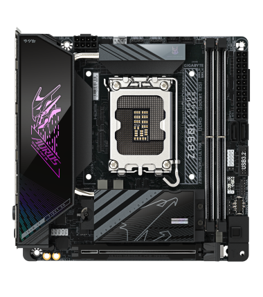 Gigabyte Z890I AORUS ULTRA | Processor family Intel | Processor socket LGA1851 | DDR5 | Supported hard disk drive interfaces M.2