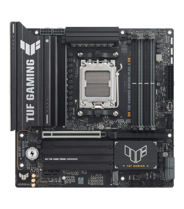 Asus TUF GAMING B850M-PLUS II, Processor family AMD, Processor socket AM5, DDR5, Supported hard disk drive interfaces SATA