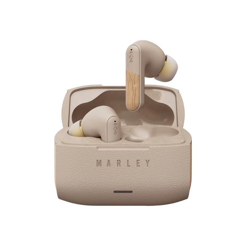 Marley Wireless Earbuds, Trenchtown, Built-in microphone, Bluetooth, ANC, Cream