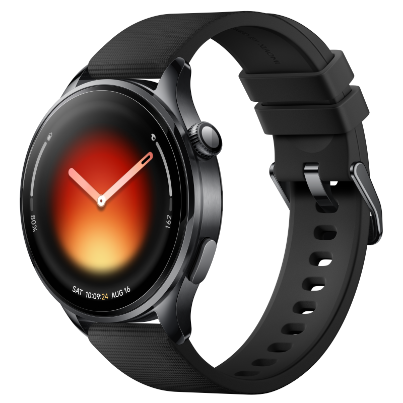 Xiaomi, Watch 5, Smart watch, AMOLED, 1.54", Waterproof, Black