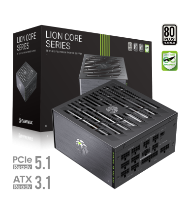 Gamemax PSU, LION CORE 1200P, 1200 W, Platinum, Full Modular