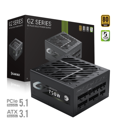 Gamemax PSU, GZ 750G, 750 W, Gold, Full Modular