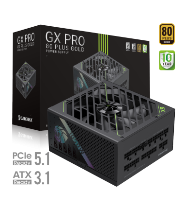 Gamemax PSU, GX PRO 1050G, 1050 W, Gold, Full Modular