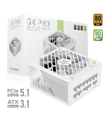 Gamemax PSU, GX PRO 1250G WH, 1250 W, Gold, White, Full Modular