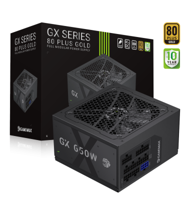 Gamemax PSU, GX 650GF, 650 W, Gold, Full Modular
