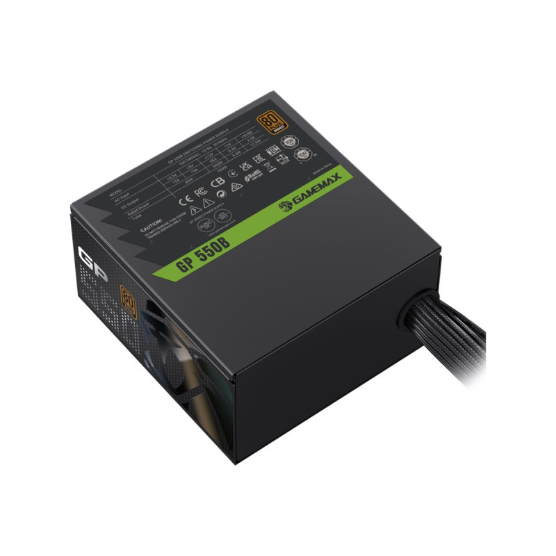 Gamemax PSU, GP 550B, 550 W, Bronze, Non-Modular