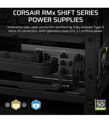 Corsair Fully Modular ATX Power Supply (EU) | RM750x SHIFT | 750 W | Black