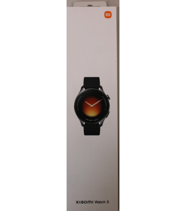 SALE OUT. Xiaomi Watch 5, Black, SALE OUT. Xiaomi, Watch 5, Smart watch, AMOLED, 1.54", Waterproof, Black, UNPACKED