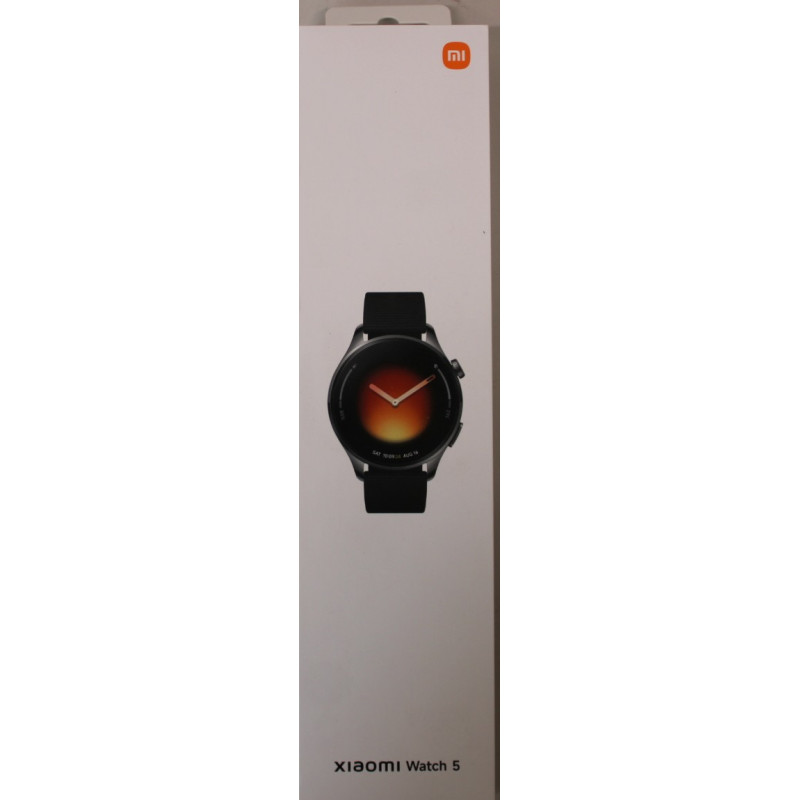 SALE OUT. Xiaomi Watch 5, Black, SALE OUT. Xiaomi, Watch 5, Smart watch, AMOLED, 1.54", Waterproof, Black, UNPACKED