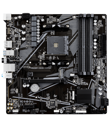 Gigabyte A520M DS3H WIFI6E | Processor family AMD | Processor socket AM4 | DDR4 | Supported hard disk drive interfaces SATA, M.2