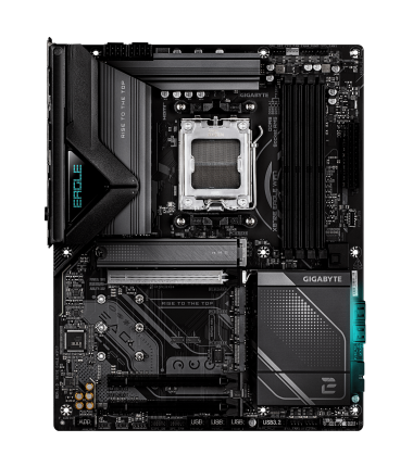 Gigabyte X870E EAGLE WIFI7 | Processor family AMD | Processor socket AM5 | DDR5 | Supported hard disk drive interfaces M.2, SATA