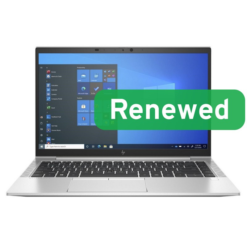 HP Renewed, Grade B, Elitebook 840 G8 AERO, 14, Intel Core i5-1145G7, 16GB, Intel Iris Xe, 256 GB, US Backlit, N, Wind