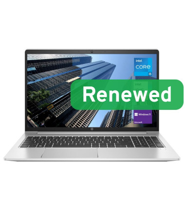 HP Renewed, Grade B, ProBook 450 G8, 15.6, Intel Core i5-1135G7, 8GB, Intel Iris Xe, 512 GB, US Backlit, N, Windows 11