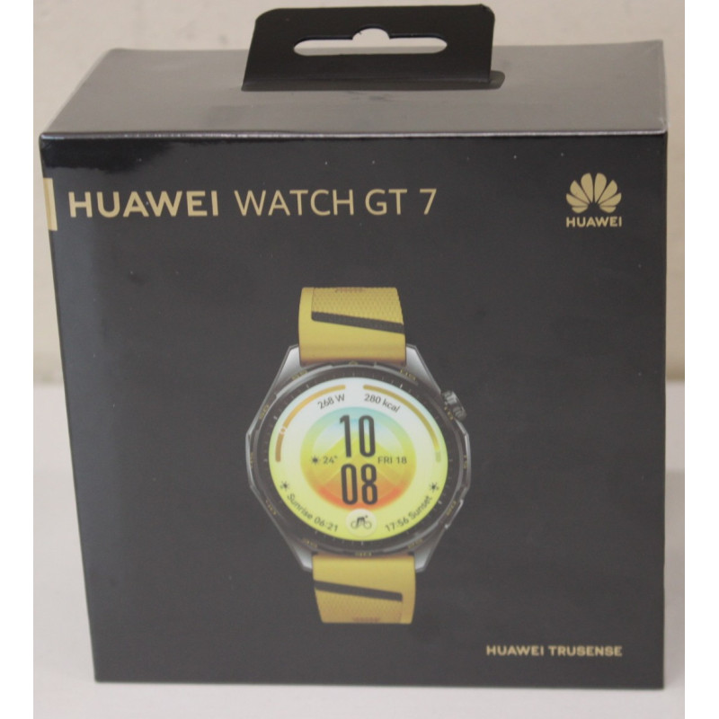 SALE OUT. HUAWEI WATCH GT 7 46mm, Yellow, Atum-B39FY DAMAGED PACKAGING, SALE OUT. Huawei, DAMAGED PACKAGING