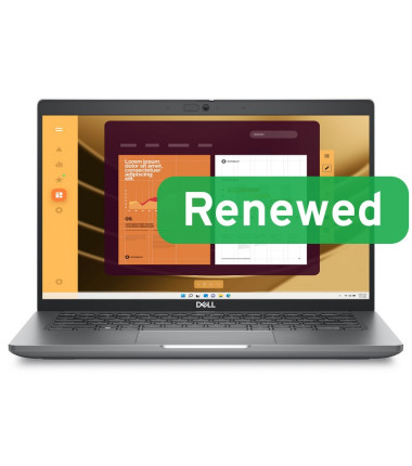 DELL Renewed, Grade A, Latitude 5450 Silver, 14, Intel I3-1315U, 16GB, Intel UHD, 256 GB, UK Backlit, N, Windows 11 Pr