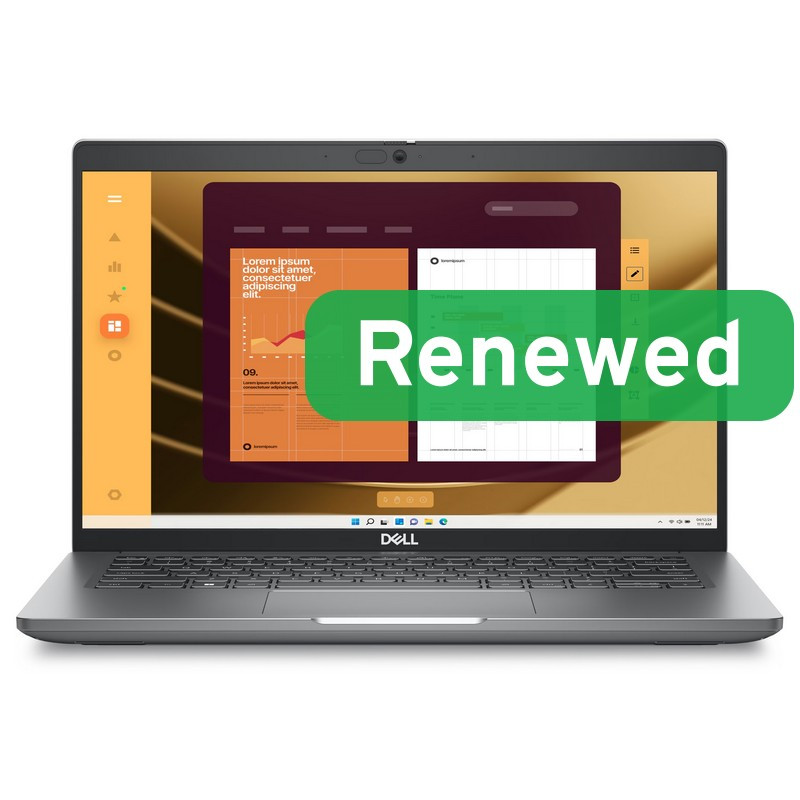 DELL Renewed, Grade A, Latitude 5450 Silver, 14, Intel I3-1315U, 16GB, Intel UHD, 256 GB, UK Backlit, N, Windows 11 Pr