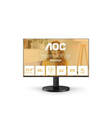 AOC 24B3HA2, 23.8 ", IPS, 16:9, 100 Hz, 1 ms, 1920 x 1080 pixels, 250 cd/m², HDMI ports quantity 1, Black, Warranty 36