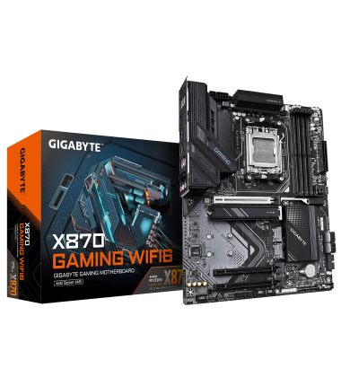 Gigabyte X870 GAMING WF6, Processor family AMD, Processor socket AM5, DDR5, Supported hard disk drive interfaces M.2, SATA