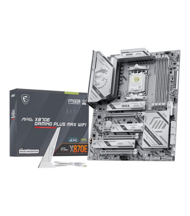 MSI MAG X870E GAMING PLUS MAX WIFI | Processor family AMD | Processor socket AM5 | DDR5 | Supported hard disk drive interfaces S