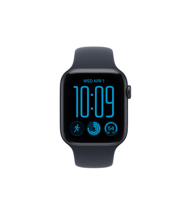 Apple Watch SE 3 GPS 44mm Midnight Aluminium Case with Navy Blue Sport Band - M/L | Apple