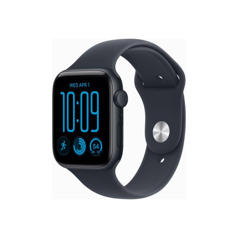 Apple Watch SE 3 GPS 44mm Midnight Aluminium Case with Navy Blue Sport Band - S/M, Apple Apple Watch SE 3 GPS 44mm Midnight Aluminium Case with Navy Blue Sport Band - S/M, Apple