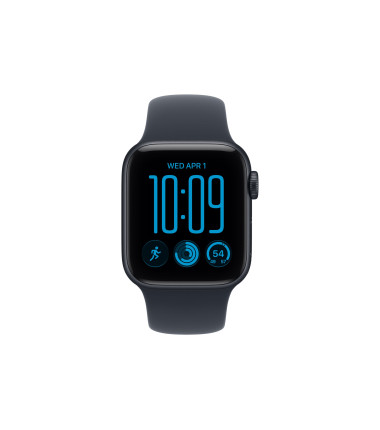 Apple Watch SE 3 GPS 40mm Midnight Aluminium Case with Navy Blue Sport Band - S/M | Apple