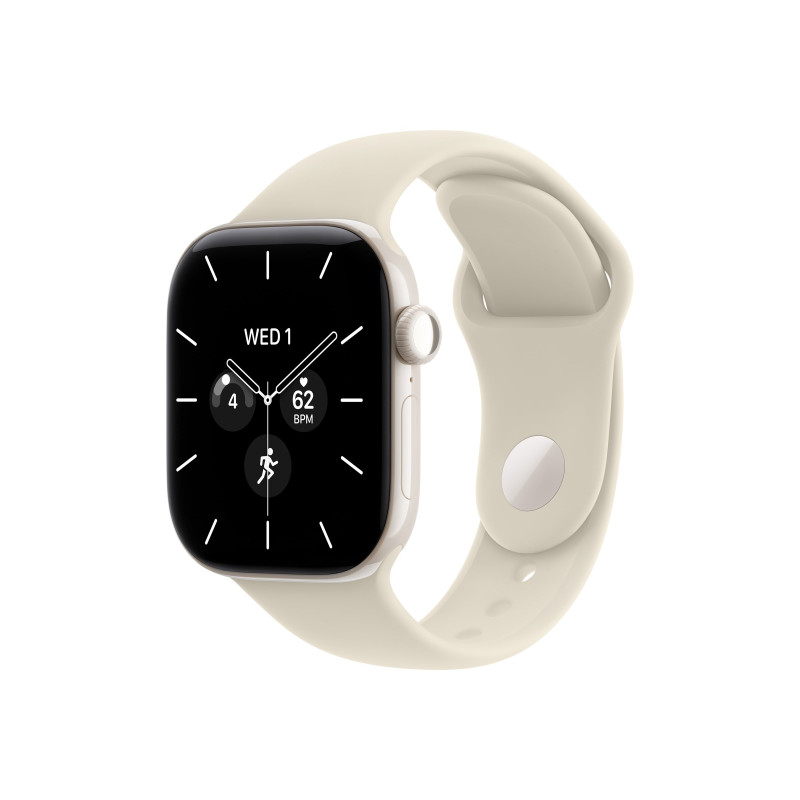 Apple Watch Series 12 GPS + Cellular 42mm Pearl White Ceramic Case with Sand Sport Band - S/M, Apple Apple Watch Series 12 GPS + Cellular 42mm Pearl White Ceramic Case with Sand Sport Band - S/M, Apple