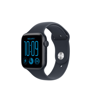 Apple Watch SE 3 GPS + Cellular 44mm Midnight Aluminium Case with Navy Blue Sport Band - S/M | Apple