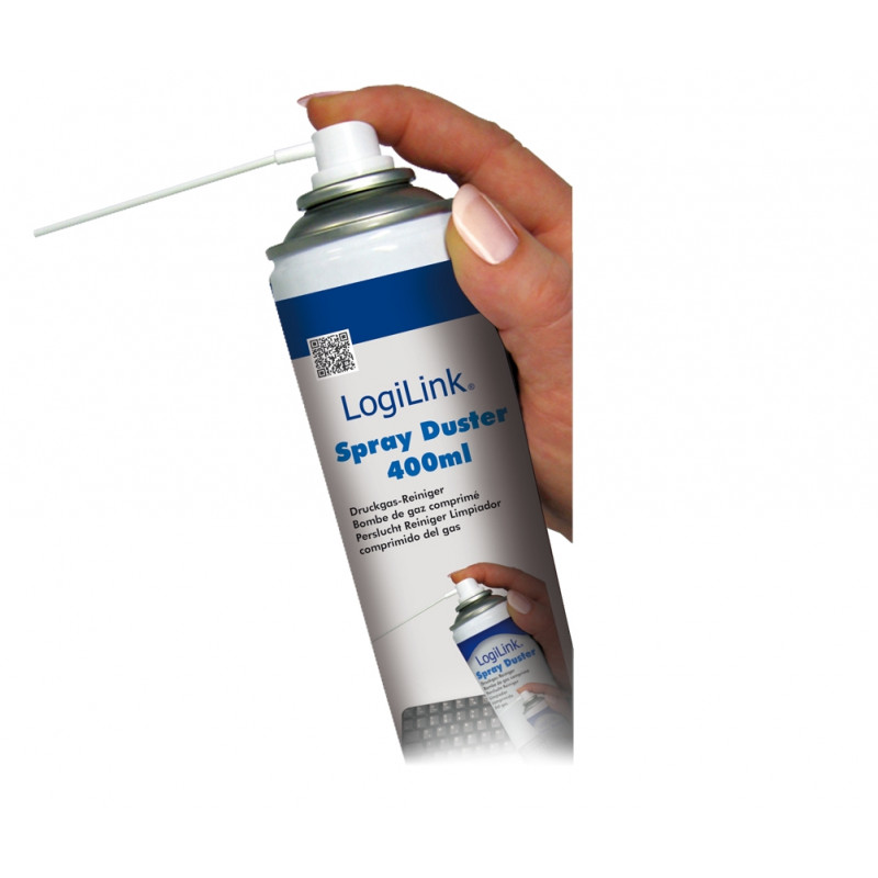 Logilink Cleaning Duster Spray (400 ml) Compressed air cleaner, 400 ml, suspaustas oras
