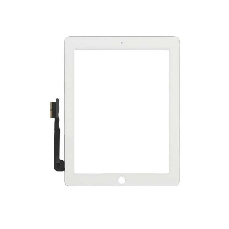 Apple Ipad 3 and 4 white lietimui jautrus glass / digitaizeris Apple Ipad 3 and 4 white lietimui jautrus glass / digitaizeris