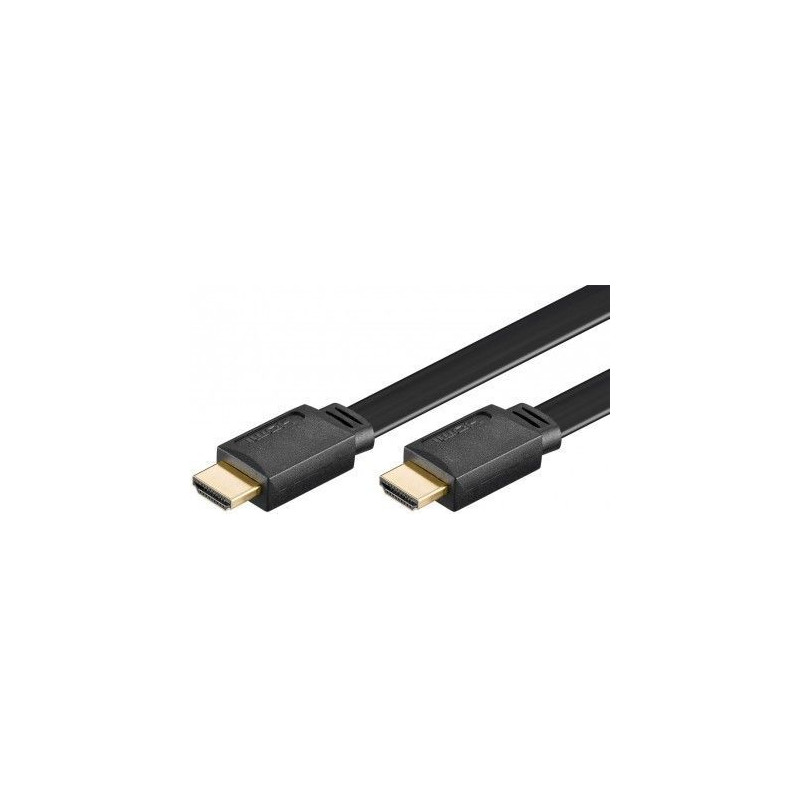 Goobay 31927 High Speed HDMI™ FLAT-cable with Ethernet, gold plated, 2m Goobay HDMI laidas