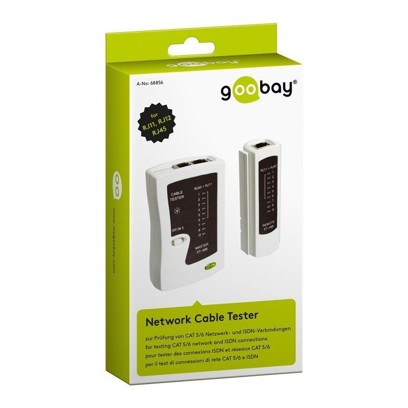 Goobay Network cable tester 68856 Black/White