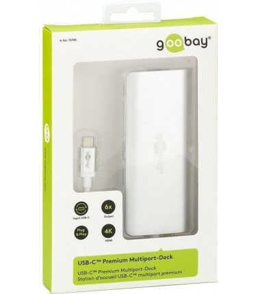 Goobay USB-C Premium Multiport-Dock 76788 Silver