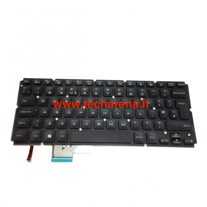 Dell XPS 14 L421X 15 L521X UK klaviatūra su apšvietimu
