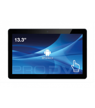 ProDVX APPC-13DSKP 13.3" Android Panel PC/1920 x 1080/300 Ca/Cortex A17 Quad Core PoE/2GB/8GB eMMC Flash/Android 6/RJ45 + WiFi/V